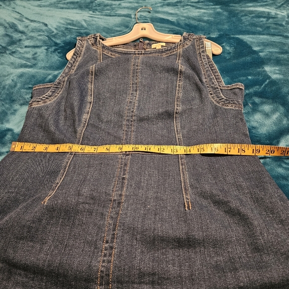 Anthrpologie Women's Blue Denim Dress Sz 1x - Picture 12 of 15
